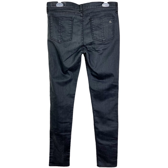 Rag & Bone Shoreditch Skinny Grey Coated Legging Jeans Size 31 - Picture 3 of 11